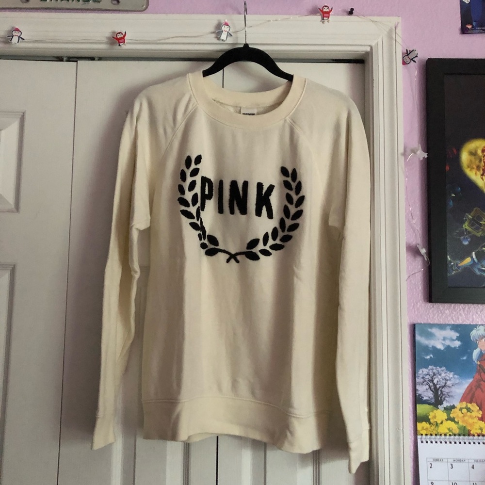 PINK Cream Sweatshirt 🤍
